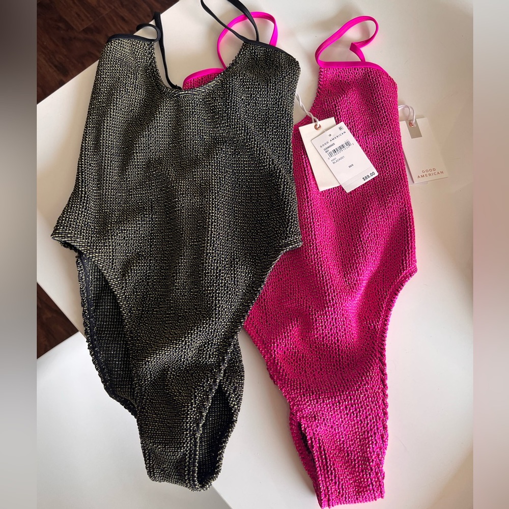 Two Good American one piece bathing suits, never worn